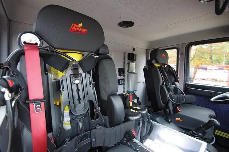Tanker 450 SCBA seat with bottle