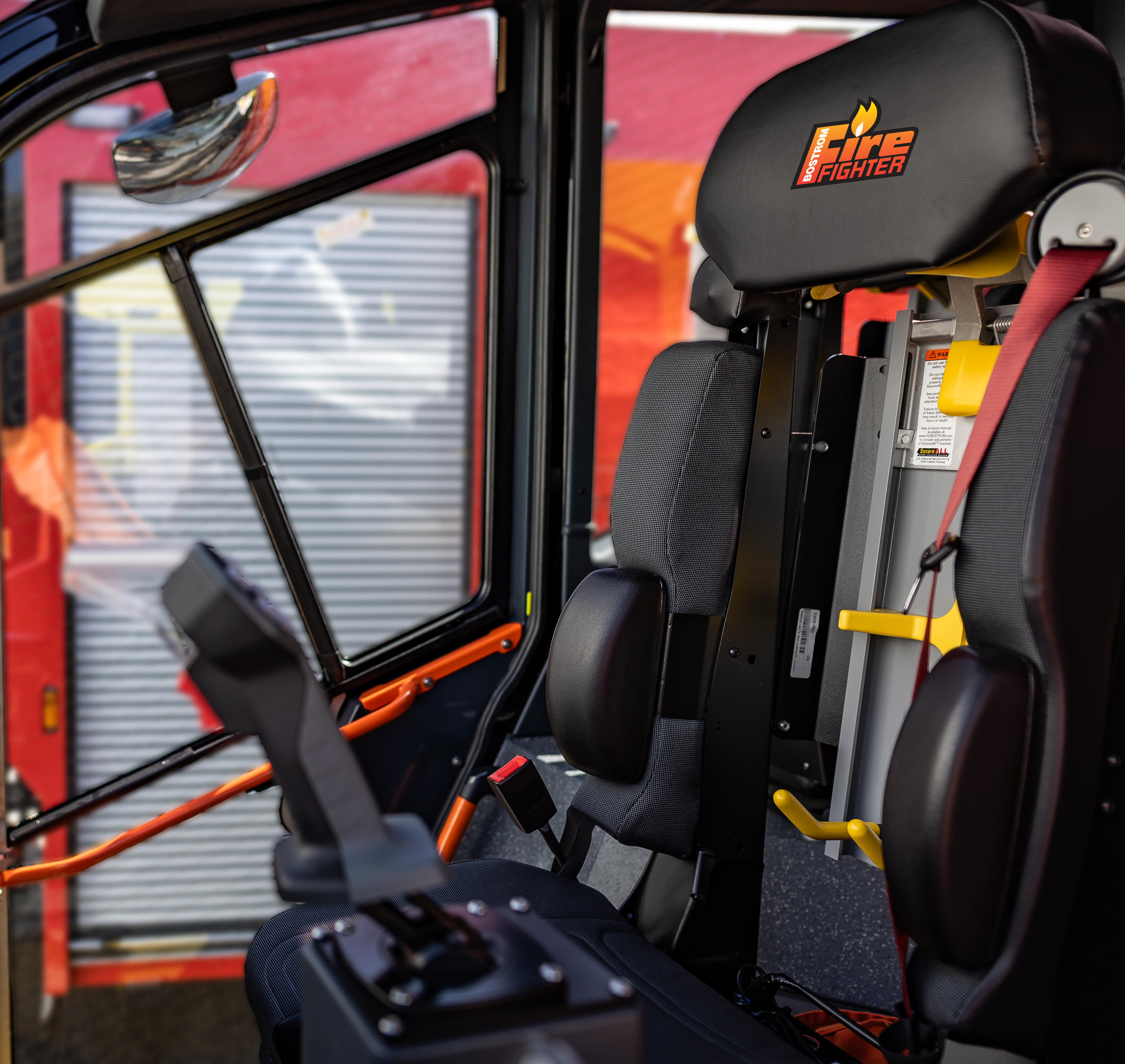 FireFighter Tanker 550 SCBA seat in vehicle