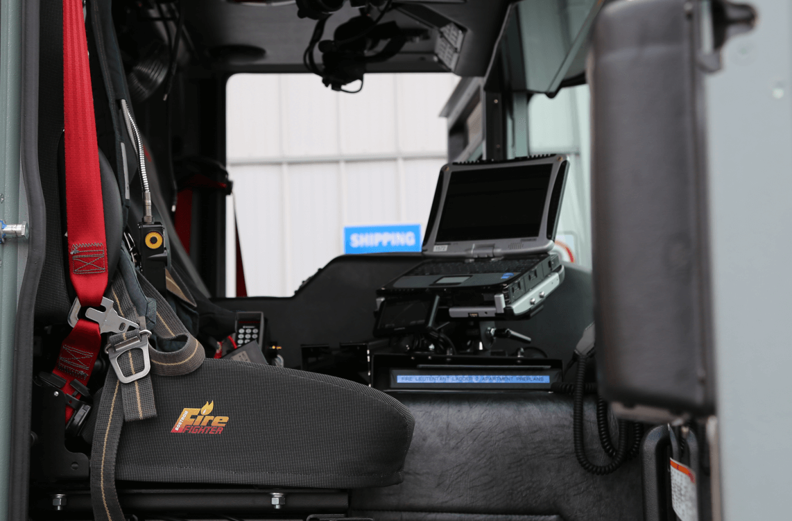FireFighter truck interior seating